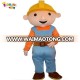 Funny bob the builder mascot costume for adults